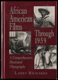 5h278 AFRICAN AMERICAN FILMS THROUGH 1959 hardcover book '98 comprehensive illustrated filmography!