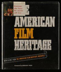 5h280 AMERICAN FILM HERITAGE hardcover book '72 Impressions from American Film Institute Archive!