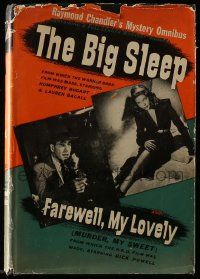 5h286 BIG SLEEP/MURDER, MY SWEET hardcover book '45 Raymond Chandler, with scenes from the movies!