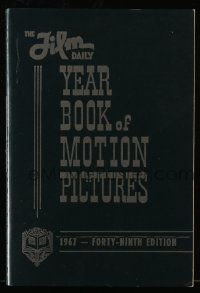 5h227 FILM DAILY YEARBOOK OF MOTION PICTURES softcover book '67 loaded with great movie info!