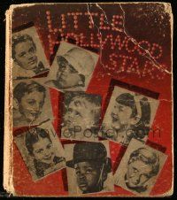 5h349 LITTLE HOLLYWOOD STARS hardcover book '35 child actors of that time, Saalfield Publishing!