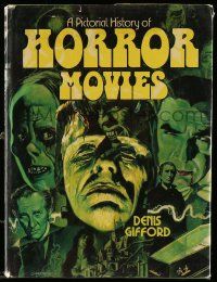 5h371 PICTORIAL HISTORY OF HORROR MOVIES hardcover book '73 filled with cool monster images!