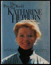 5h378 PRIVATE WORLD OF KATHARINE HEPBURN 1st edition hardcover book '90 illustrated bio w/color!
