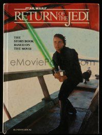 5h383 RETURN OF THE JEDI hardcover book '83 George Lucas classic, story book based on the movie!