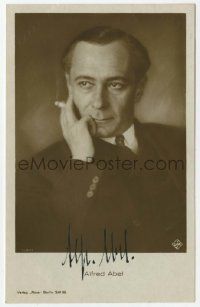 5h085 ALFRED ABEL signed German Ross postcard '20s he was in Fritz Lang's Dr. Mabuse & Metropolis!