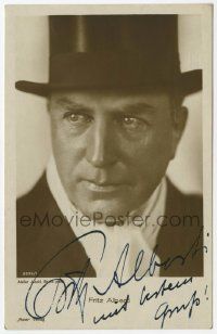 5h087 FRITZ ALBERTI signed German Ross postcard '20s he was in Lang's Metropolis & Die Nibelungen!