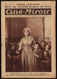 5h141 CINE-MIROIR French magazine October 21, 1927 cover image & story on Fritz Lang's Metropolis!