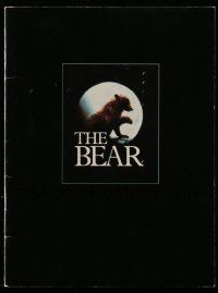 5h437 BEAR souvenir program book '89 Jean-Jacques Annaud's L'Ours, from James Oliver Curwood novel
