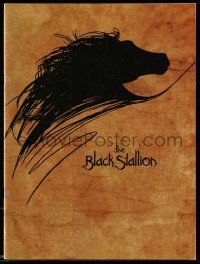 5h449 BLACK STALLION souvenir program book '79 Kelly Reno, Teri Garr, great horse artwork!