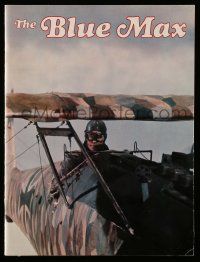 5h453 BLUE MAX souvenir program book '66 WWI pilot George Peppard, James Mason, Ursula Andress!