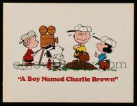 5h457 BOY NAMED CHARLIE BROWN souvenir program book '70 Snoopy & Peanuts by Schulz + fold-out!