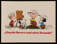 5h456 BOY NAMED CHARLIE BROWN German souvenir program book '70 art of Snoopy & Peanuts by Schulz!