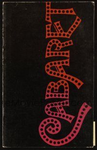5h461 CABARET souvenir program book '72 Liza Minnelli sings & dances in Nazi Germany, Bob Fosse!