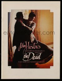 5h490 DEAD souvenir program book '87 John Huston, Anjelica Huston in an uncommon tale of love!