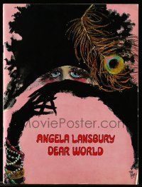 5h491 DEAR WORLD stage play souvenir program book '69 Angela Lansbury on Broadway, Fay Gage art!