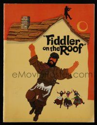 5h514 FIDDLER ON THE ROOF souvenir program book '71 many great images of Topol & cast!
