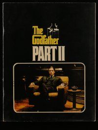 5h530 GODFATHER PART II souvenir program book '74 Al Pacino in Francis Ford Coppola classic sequel!