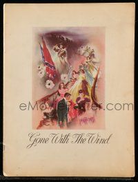 5h533 GONE WITH THE WIND souvenir program book '39 Margaret Mitchell's epic of the Old South!