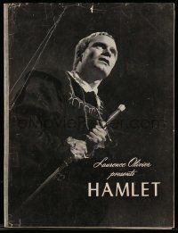 5h554 HAMLET souvenir program book '49 Laurence Olivier, Shakespeare classic, Best Picture winner!