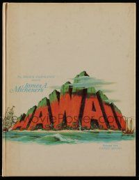 5h558 HAWAII hardcover souvenir program book '66 Julie Andrews, Max von Sydow, James A. Michener!