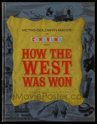 5h564 HOW THE WEST WAS WON hardcover Cinerama souvenir program book '64 John Ford & all-star cast!