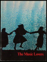 5h623 MUSIC LOVERS souvenir program book '71 Ken Russell, Richard Chamberlain & Glenda Jackson!