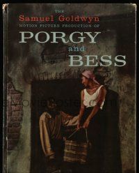 5h642 PORGY & BESS hardcover souvenir program book '59 Sidney Poitier & Dorothy Dandridge!