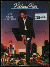 5h654 RICHARD PRYOR LIVE ON THE SUNSET STRIP souvenir program book '82 folds out to 18x24 posters!