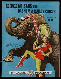 5h658 RINGLING BROS & BARNUM & BAILEY CIRCUS souvenir program book '64 circus images + Bomar art!