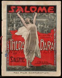 5h668 SALOME souvenir program book '18 Theda Bara is the Biblical seductress who sowed sin!