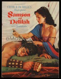 5h669 SAMSON & DELILAH souvenir program book '49 Hedy Lamarr & Victor Mature, Cecil B. DeMille