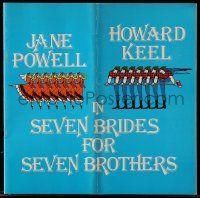 5h676 SEVEN BRIDES FOR SEVEN BROTHERS stage program book '78 Jane Powell & Howard Keel!
