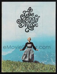 5h693 SOUND OF MUSIC 36pg souvenir program book '65 Julie Andrews, Robert Wise musical classic!