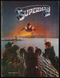 5h710 SUPERMAN II souvenir program book '81 Christopher Reeve, Terence Stamp, Gene Hackman,Kidder!