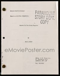 5h812 MURDER ON THE ORIENT EXPRESS script copy '00s see exactly how the original script was written!
