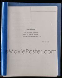 5h817 NICK & NORA stage play script copy '00s you can see exactly how original script was written!