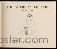5h281 AMERICAN THEATRE AS SEEN BY HIRSCHFELD hardcover book '61 filled with incredible artwork!