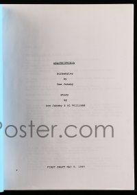 5h766 ARACHNOPHOBIA script copy '00s you can see exactly how the original script was written!