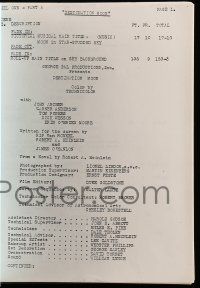 5h775 DESTINATION MOON script copy '00s you can see exactly how the original script was written!