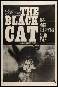 5j124 BLACK CAT 1sh '66 Edgar Allan Poe, Robert Frost, Robyn Baker, cool horror image!