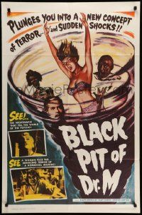 5j125 BLACK PIT OF DR. M 1sh '61 plunges you into a new concept of terror and sudden shocks!