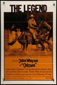 5j221 CHISUM 1sh '70 Andrew V. McLaglen, Forrest Tucker, The Legend big John Wayne!