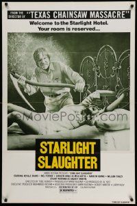 5j335 EATEN ALIVE 1sh '77 Tobe Hooper, wild image of sexy bound girl on bed, Starlight Slaughter!