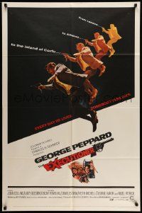 5j361 EXECUTIONER 1sh '70 cool image of George Peppard w/gun, Joan Collins!