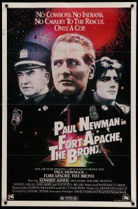 5j393 FORT APACHE THE BRONX 1sh '81 Paul Newman, Edward Asner & Ken Wahl as New York City cops!