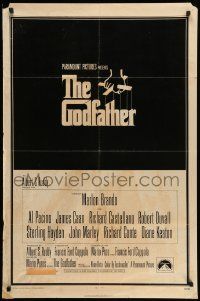 5j432 GODFATHER 1sh '72 Francis Ford Coppola crime classic, great art by S. Neil Fujita!