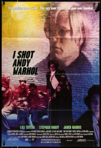 5j520 I SHOT ANDY WARHOL 1sh '96 Lili Taylor, Jared Harris as Warhol, rare style!