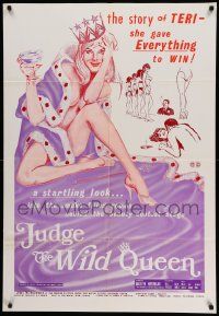 5j549 JUDGE THE WILD QUEEN 1sh '68 a sexy story about behind the scenes of beauty contests!