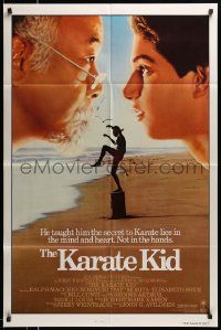 5j553 KARATE KID int'l 1sh '84 Pat Morita, Ralph Macchio, teen martial arts classic!