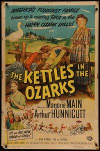 5j554 KETTLES IN THE OZARKS 1sh '56 Marjorie Main as Ma brews up a roaring riot in the hills!